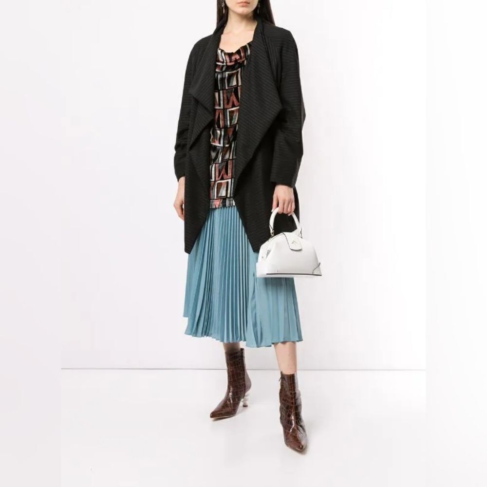 ANTONIO MARRAS side ruffle navy blazer size 6(42) BNWT